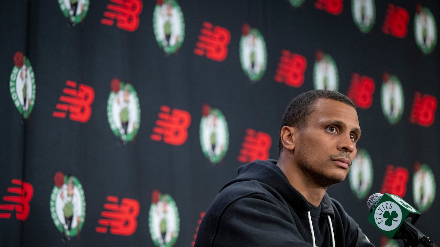 Joe Mazzulla spoke at Celtics media day on Tuesday.