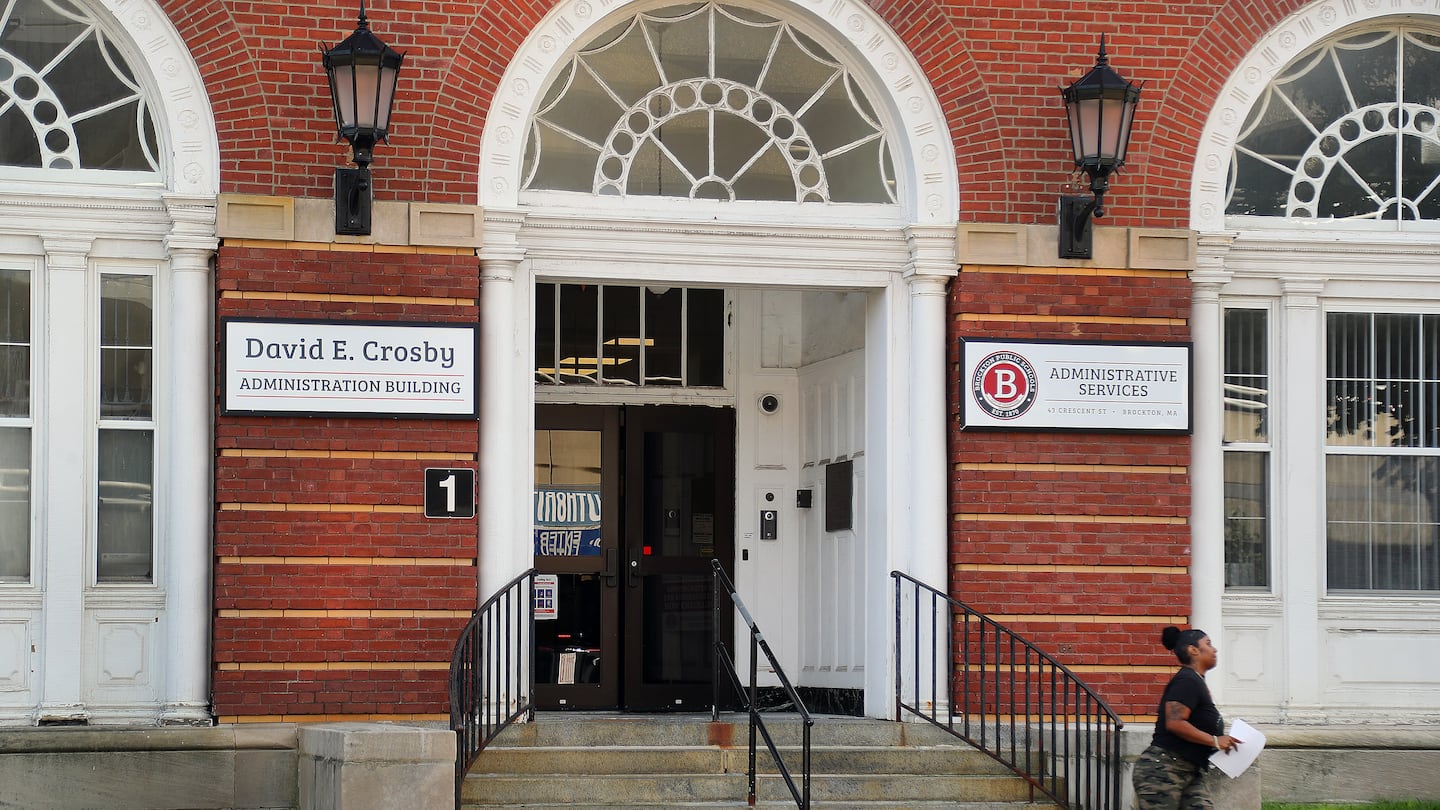 The administrative offices of the Brockton public schools.