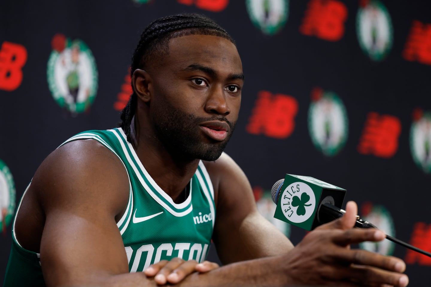 Despite being snubbed from the Olympic team, Jaylen Brown said he had a great summer.