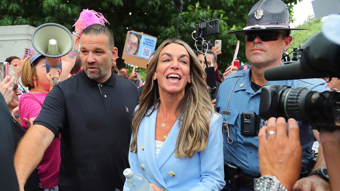 Karen Read outside court in August.