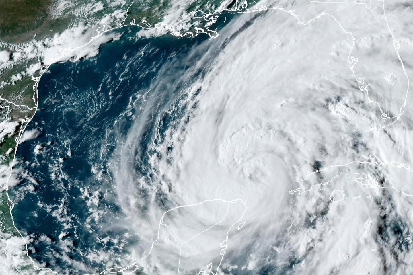 Hurricane Helene in the Gulf of Mexico, on Sept. 25.