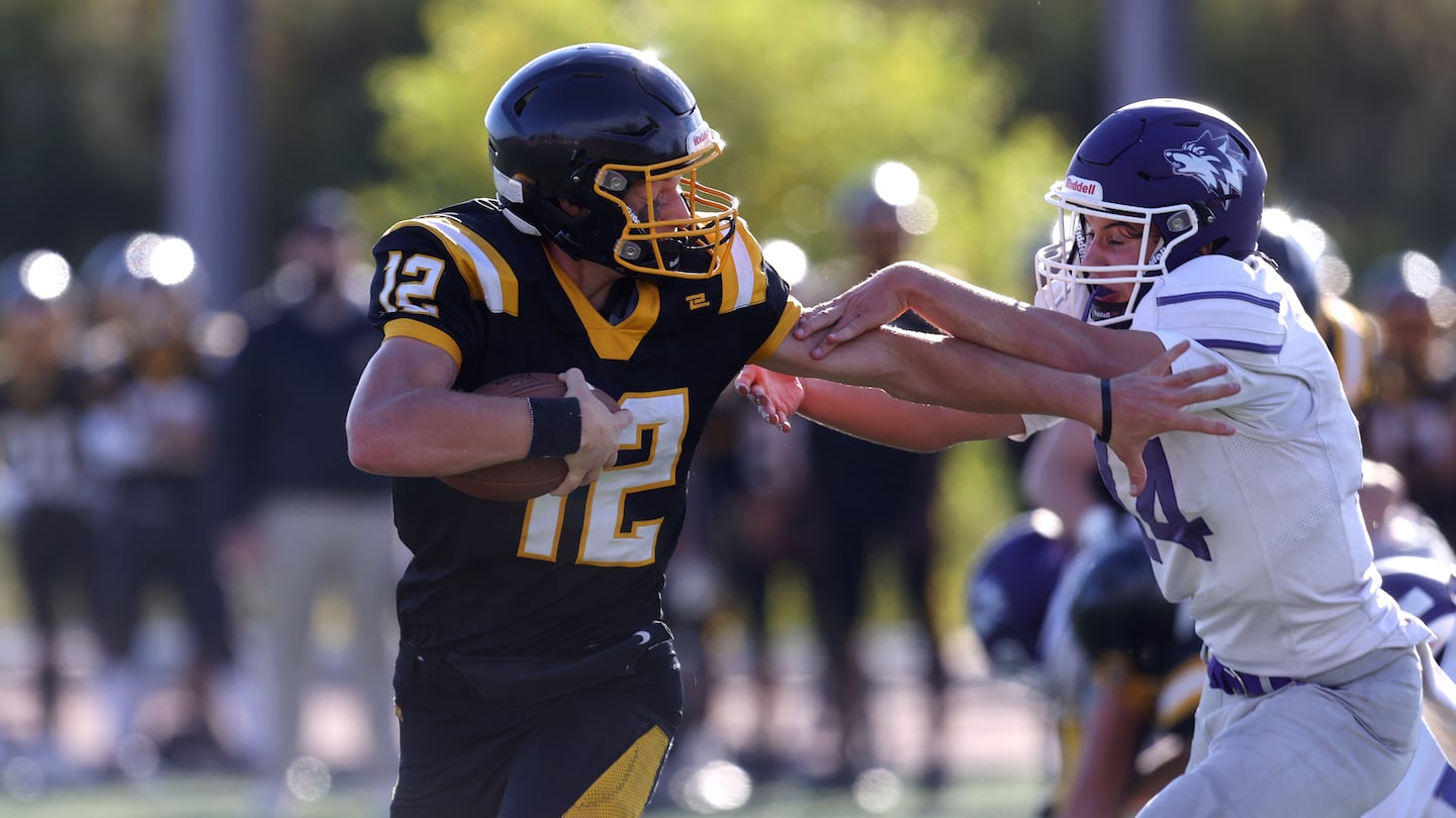 Latin Academy  junior quarterback Jack Shapiro accounted for 275 all-purpose yards and five touchdowns (three rushing, one passing, one kick return) to lead the Dragons to a dramatic 35-27 victory over Boston Latin Saturday in West Roxbury.