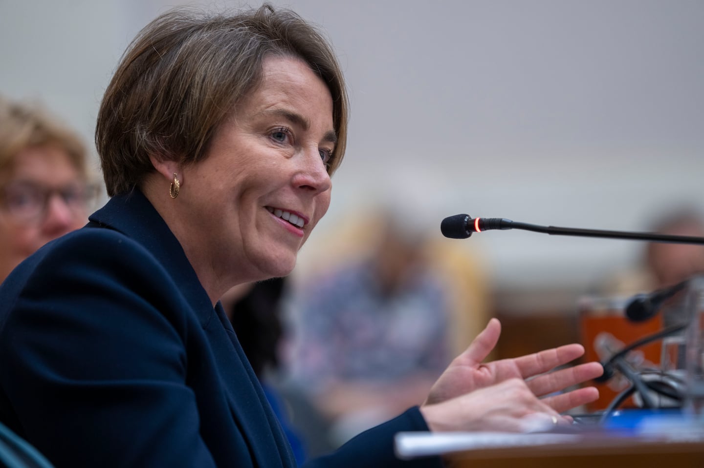 Governor of Massachusetts Maura Healey at an event in May.