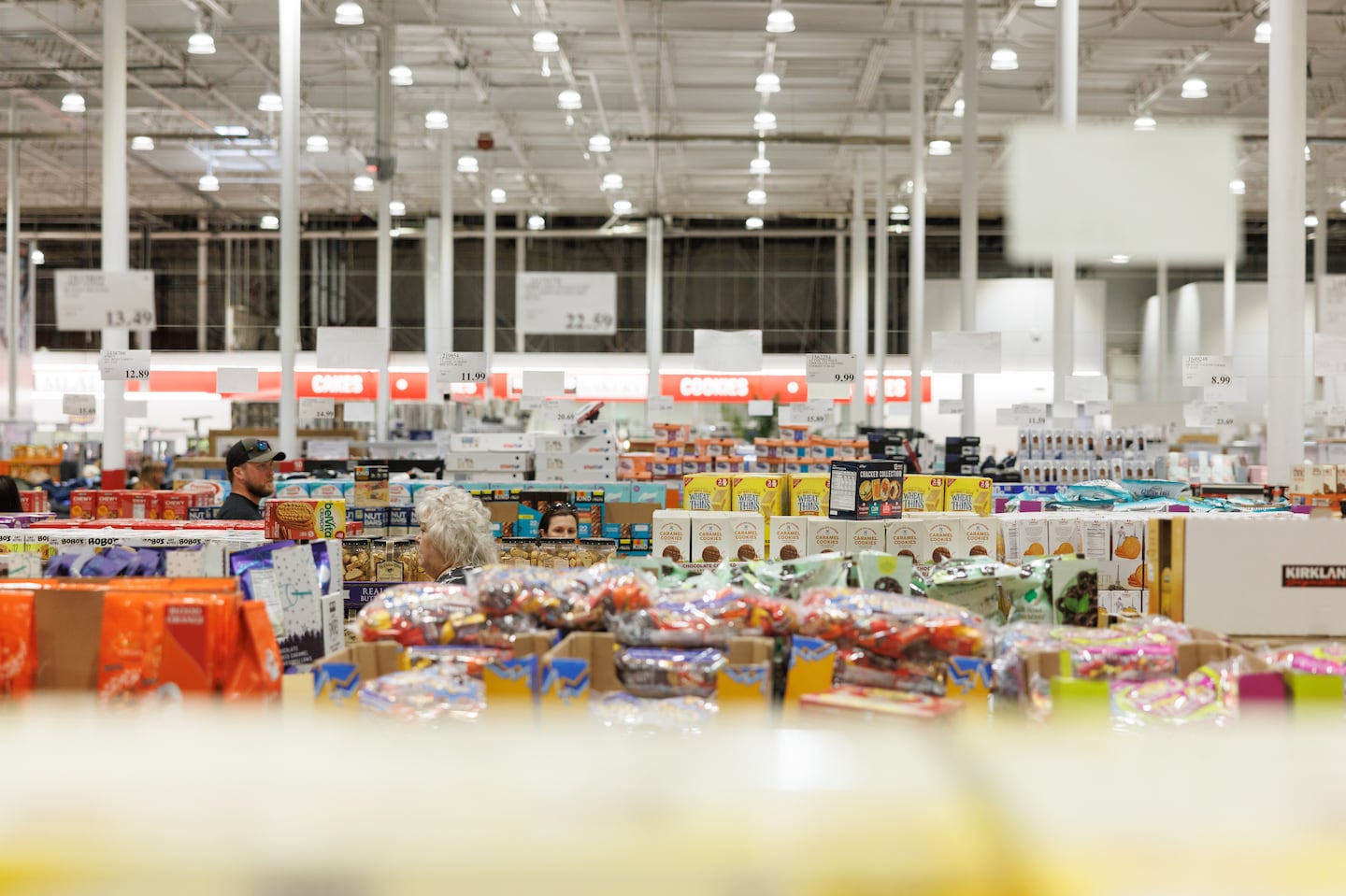 Shoppers at a Costco, the third-largest retailer in the world, behind only Amazon and Walmart, in Anchorage, Alaska, Aug. 16, 2024. More than 100 million people get their groceries (and TVs and gold bars and pet coffins) at Costco.