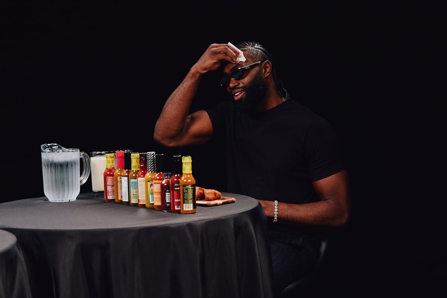 Celtics star Jaylen Brown appeared on "Hot Ones" this week.