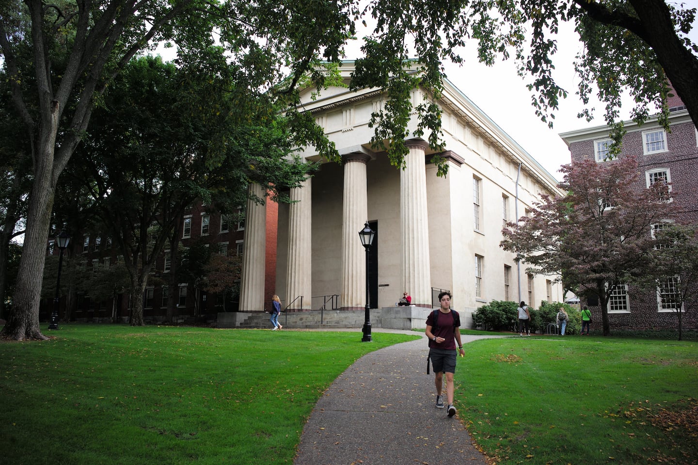 The Brown University campus in Providence.