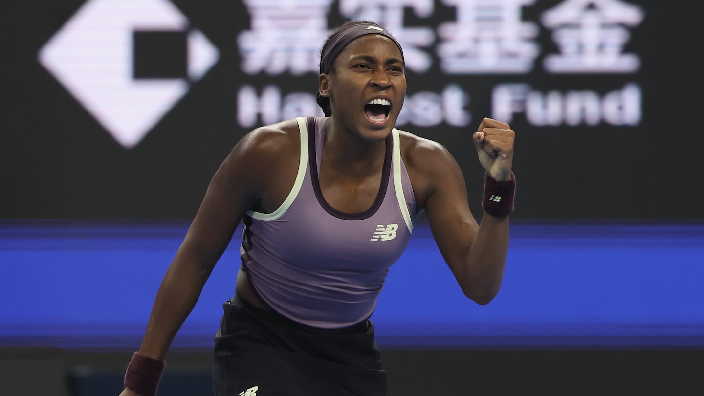 Coco Gauff made quick work of Karolina Muchova in the China Open final.