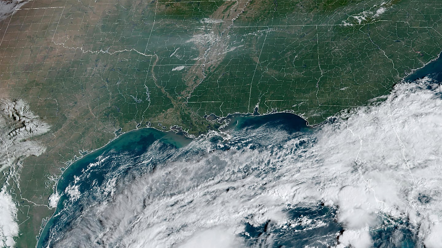 This satellite image provided by the National Oceanic and Atmospheric Administration on Monday shows Hurricane Milton.