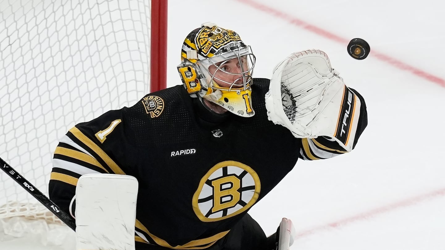 The last time Jeremy Swayman suited up for the Bruins was the season-ending Game 6 second-round loss to the Panthers in May.