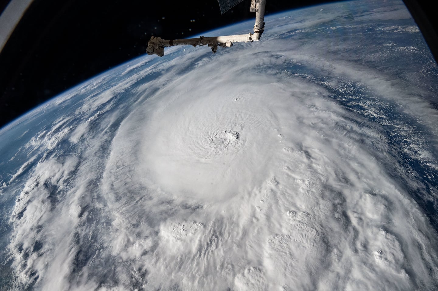 Hurricane Milton as it churns in the Gulf of Mexico on Tuesday.