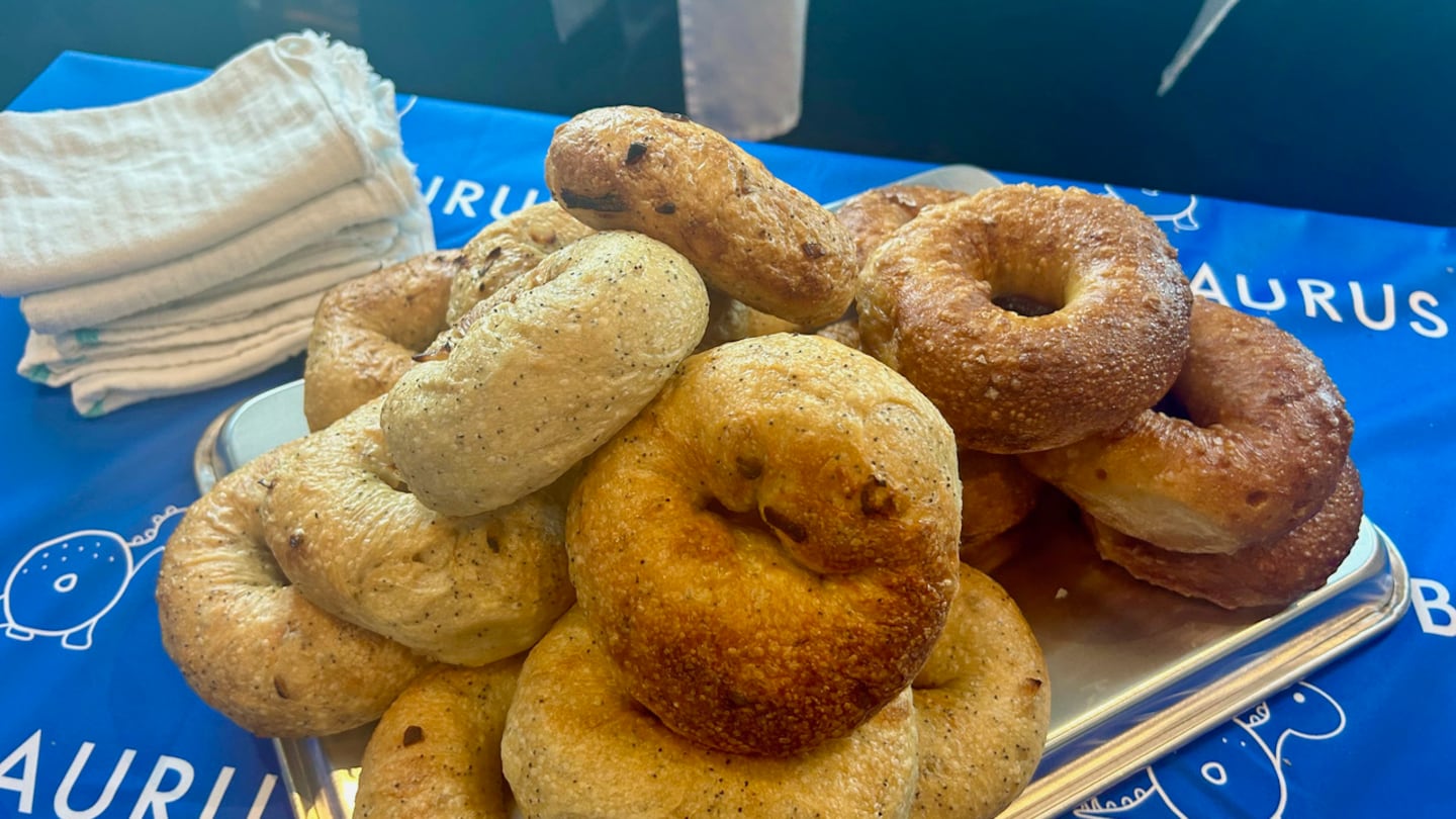 The judges and attendee voters gave major love to a hometown favorite, Bagelsaurus of Cambridge.