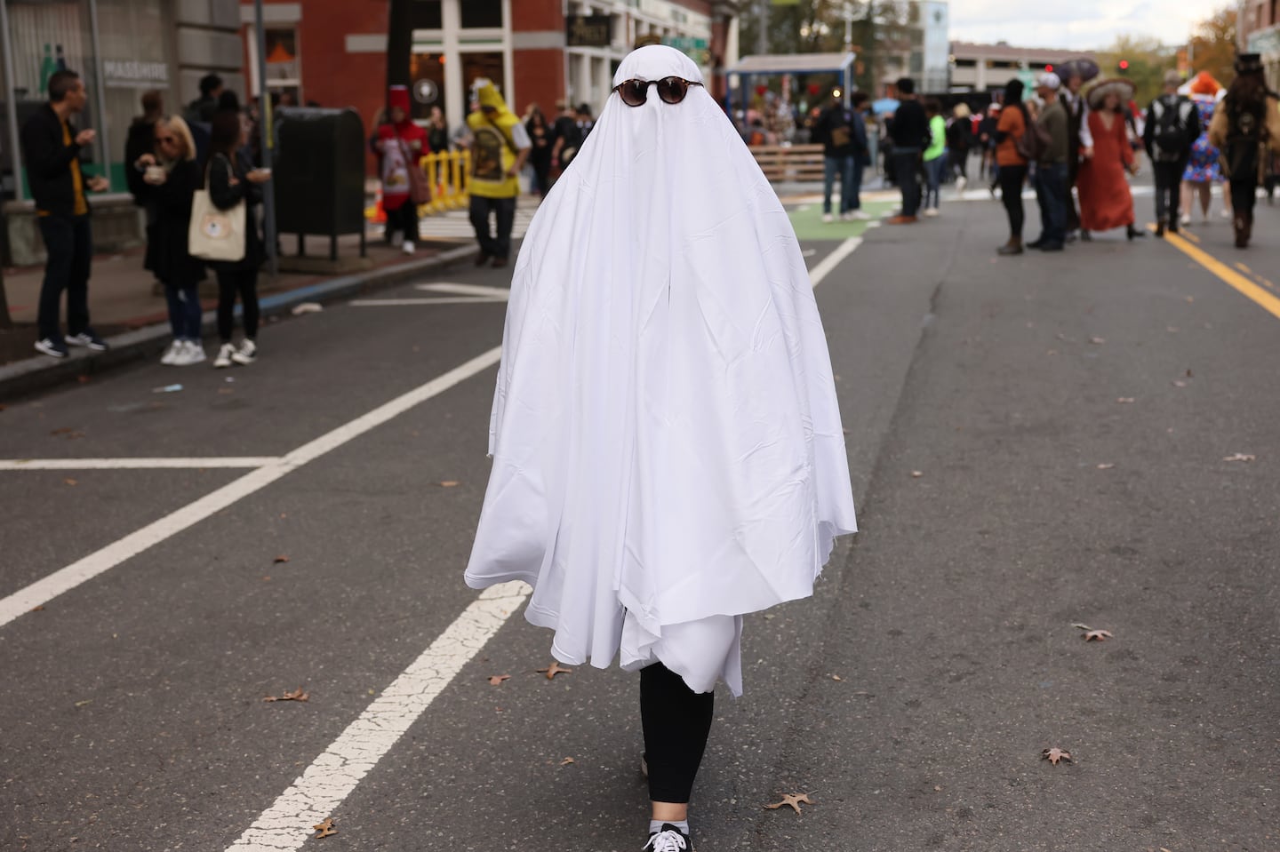 Heading to Witch City to celebrate Halloween this month? Don't be scared! We've got you covered. (Pictured, Juliette Lynch, of Sleepy Hollow, N.Y., in downtown Salem 2021.)