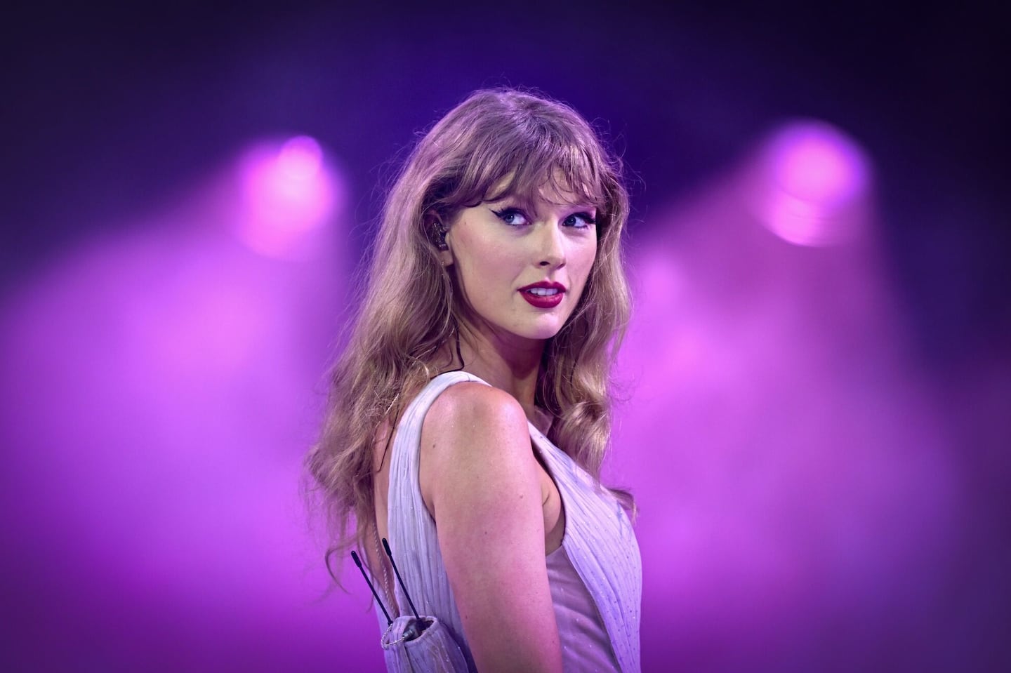 Taylor Swift performed onstage during The Eras Tour.