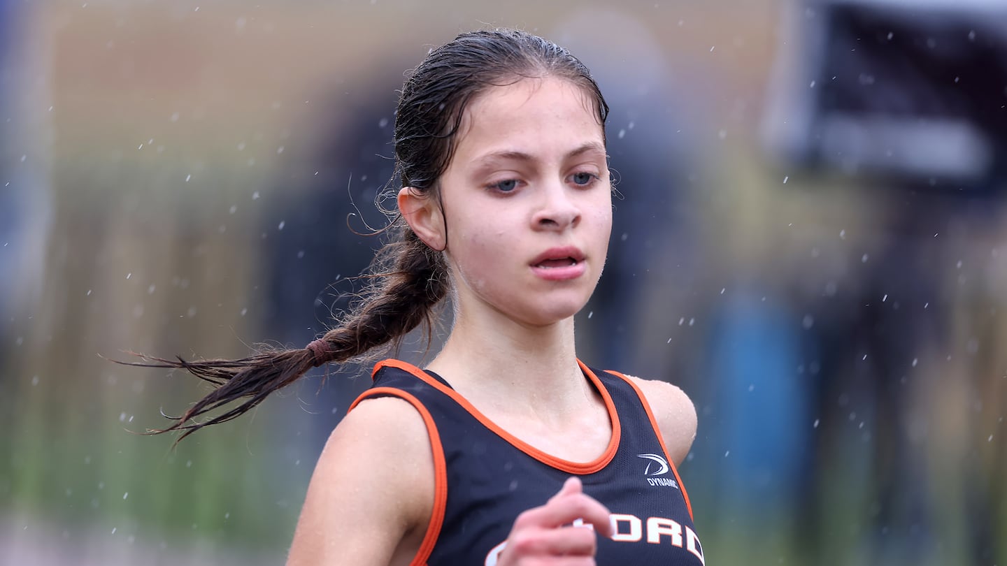 Oxford sophomore Cameron Davis (above), a runner-up at the MSTCA Frank Kelley Invitational Sept. 21, won the small school girls' 5k Saturday at the MSTCA Bob Glennon Twilight Invitational, setting a 24-second personal best with her victory in 17 minutes, 53.05 seconds.