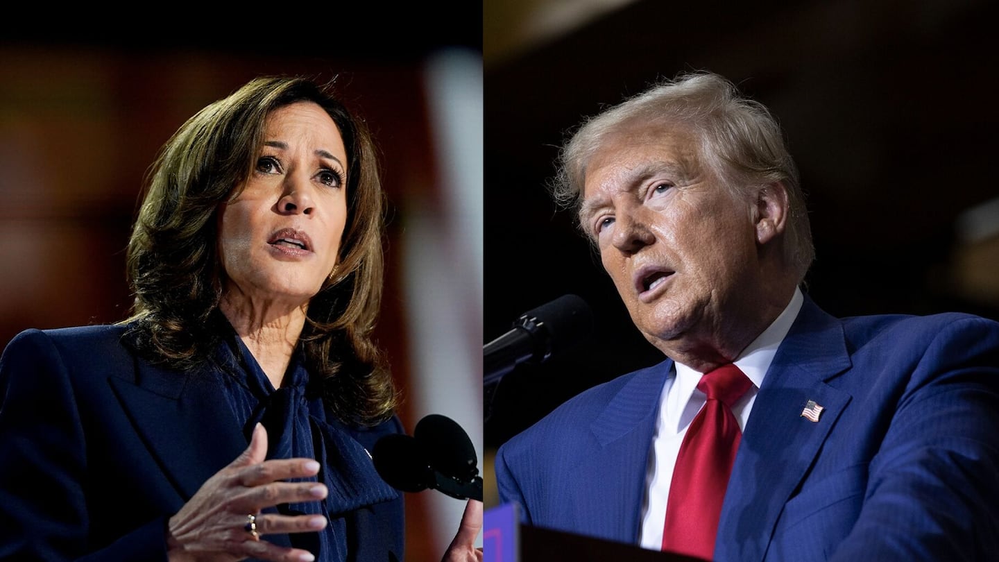 Kamala Harris and Donald Trump.