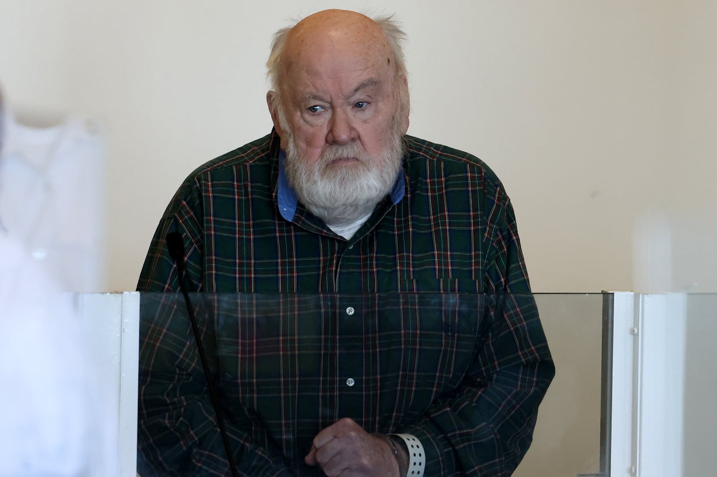 Marvin McClendon, the man accused of killing 11-year-old Melissa Tremblay in 1988 in Lawrence, is seen during his arraignment at Essex Superior Court in Salem on July 7, 2022.