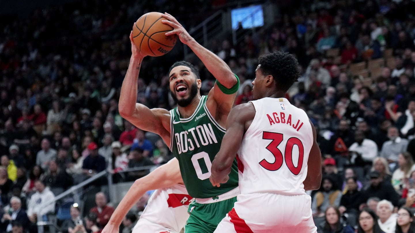 Jayson Tatum (24 points, 8 rebounds, 6 assists) and the Celtics ran into stiff competition against Ochai Agbaji's Raptors in the final preseason tuneup.