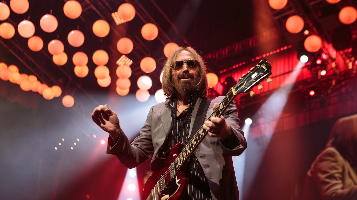 Tom Petty performs during the Tom Petty & the Heartbreakers 40th Anniversary Tour show at TD Garden in Boston on July 20, 2017.