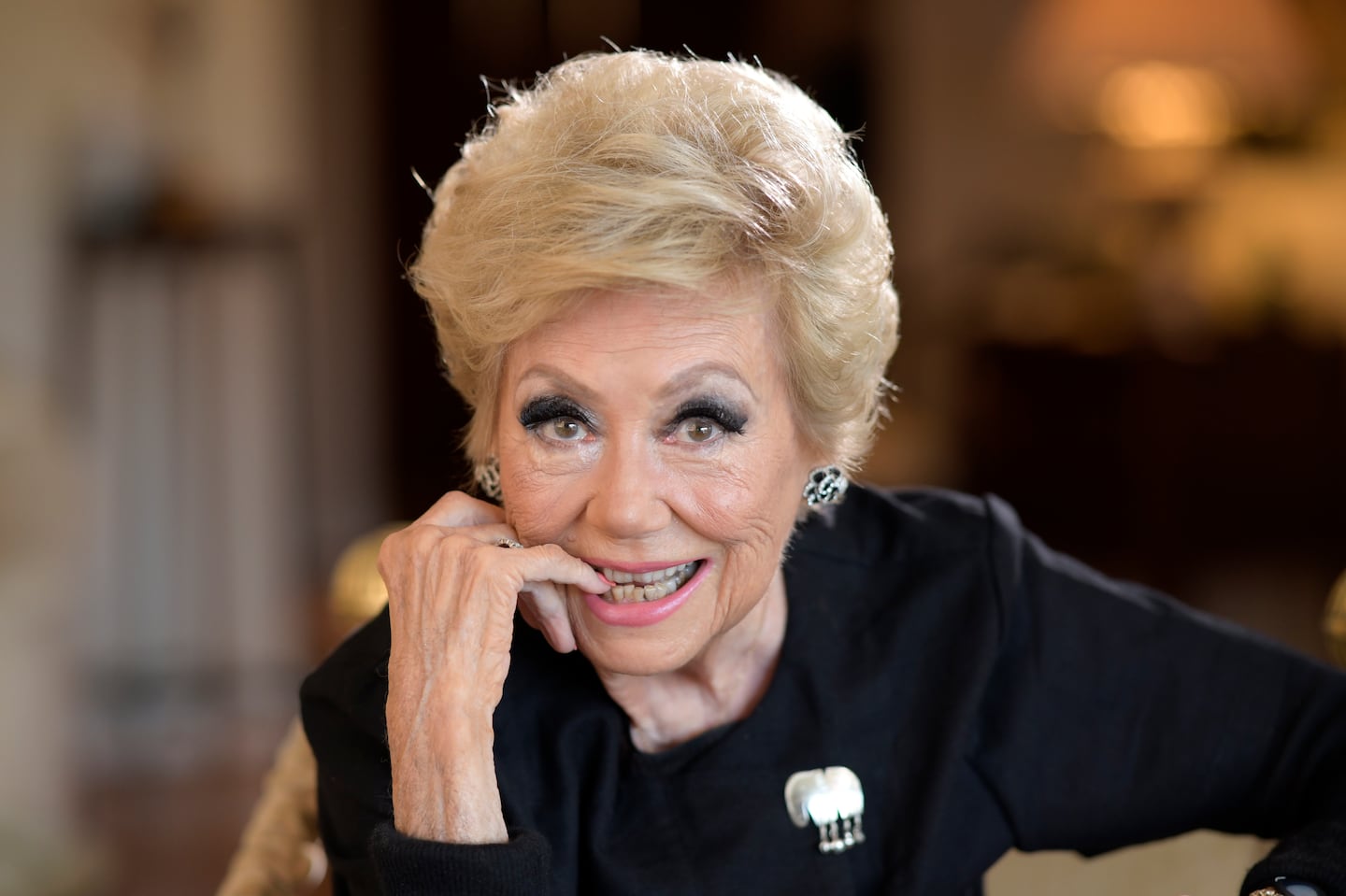 Actress Mitzi Gaynor posed for a photo in 2021.