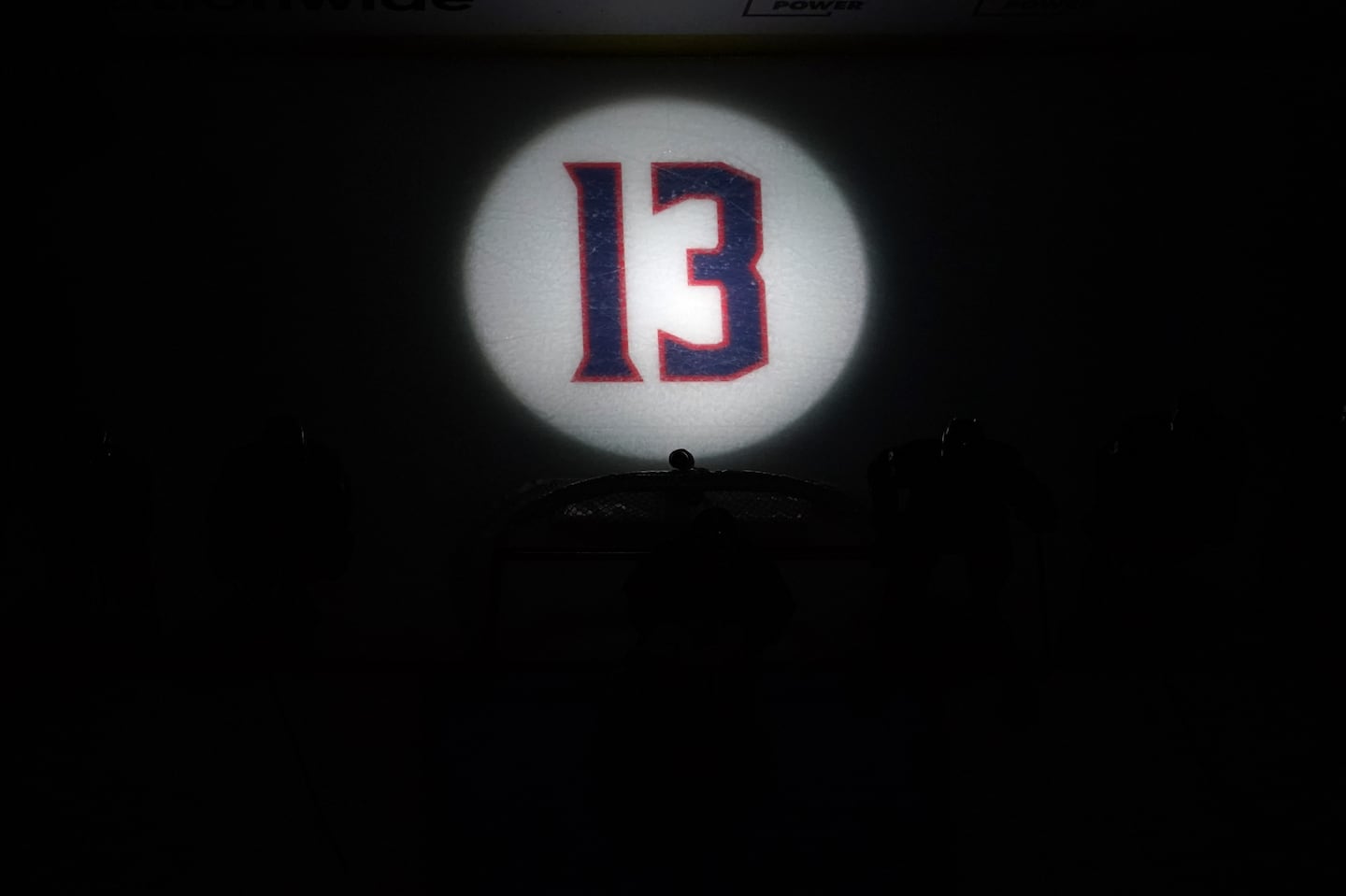 Johnny Gaudreau's No. 13 was honored by the Columbus Blue Jackets at the start of their home opener last Tuesday.