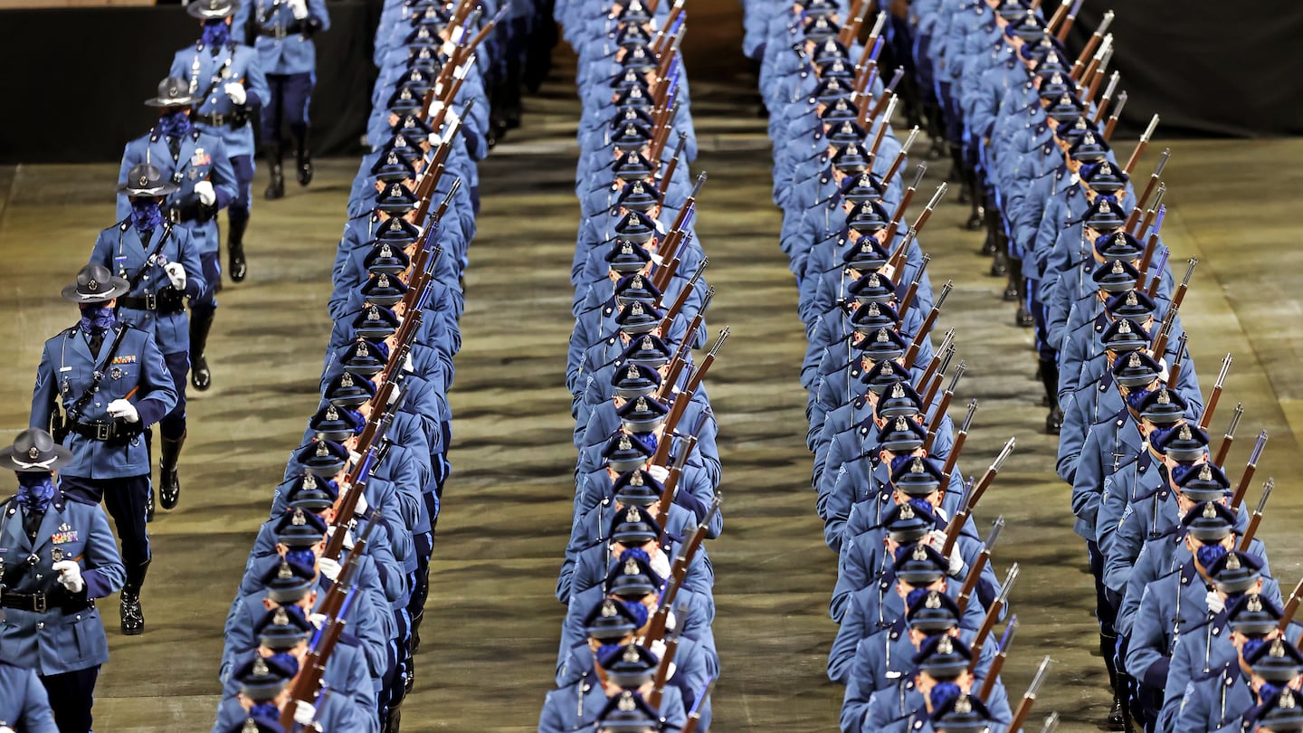 State Police graduation ceremony on Oct. 21, 2021, at the DCU Center in Worcester.