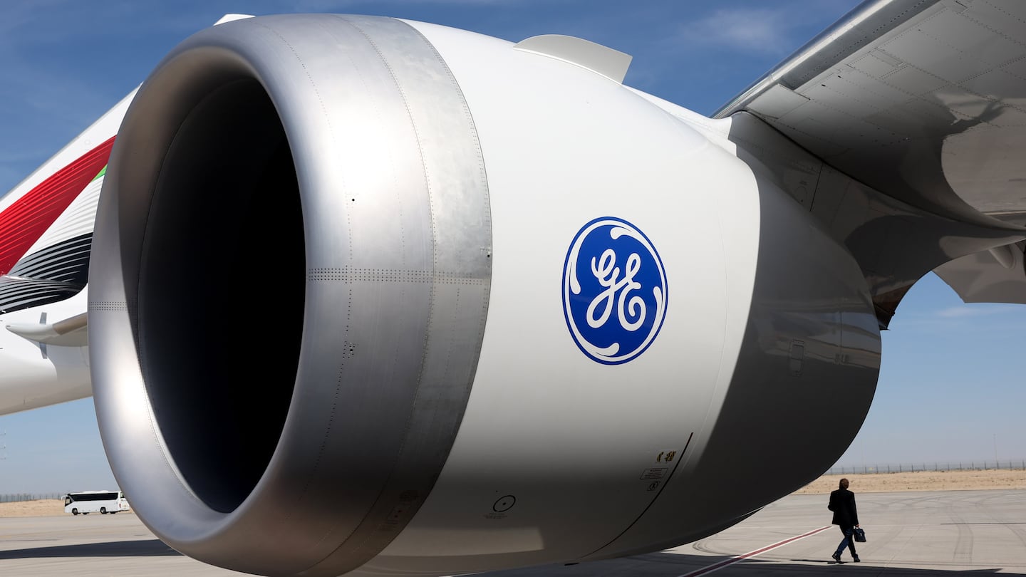 A GE Aerospace jet engine.