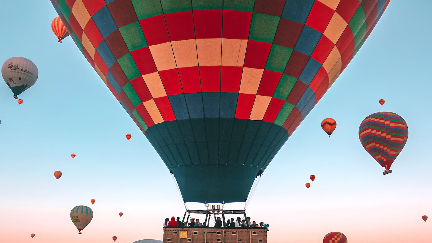 Hot air balloons in Cappadocia, Turkey, which are featured in the new book from Accidentally Wes Anderson.