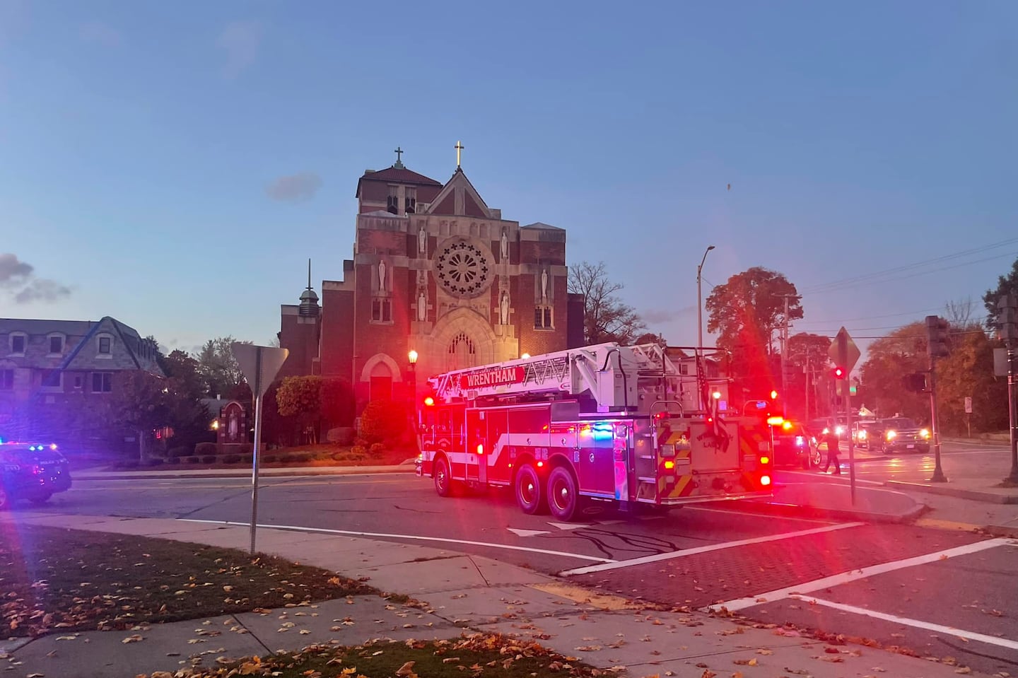 The Franklin Fire Department responded to St. Mary's Parish Wednesday evening.