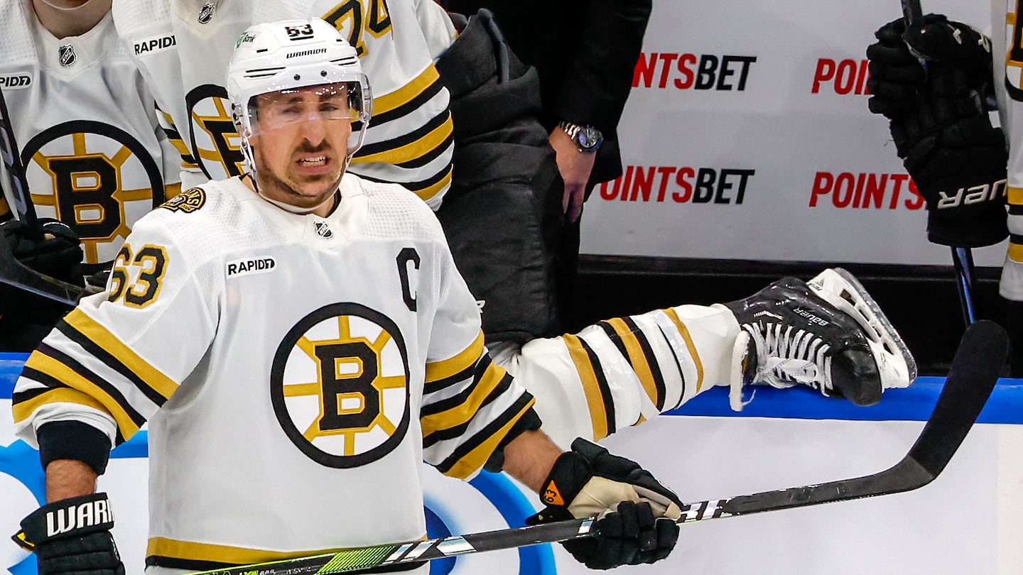 Brad Marchand liked what he saw at practice Friday — a spirited, vocal session — as the Bruins look to get back on track.