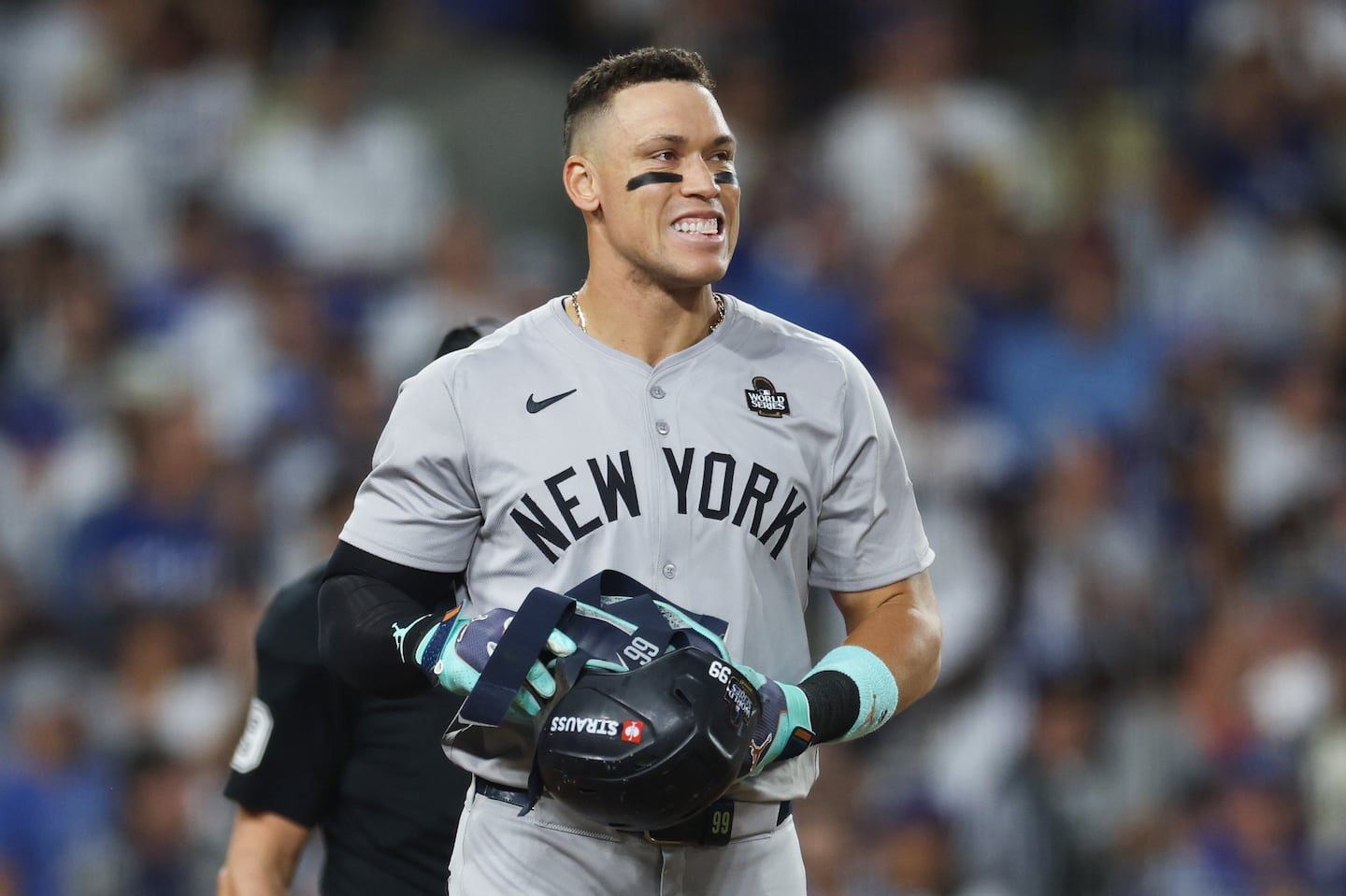 Aaron Judge is 1 for 9 with six strikeouts through the first two games in the World Series and the Yankees find themselves in a 2-0 hole.