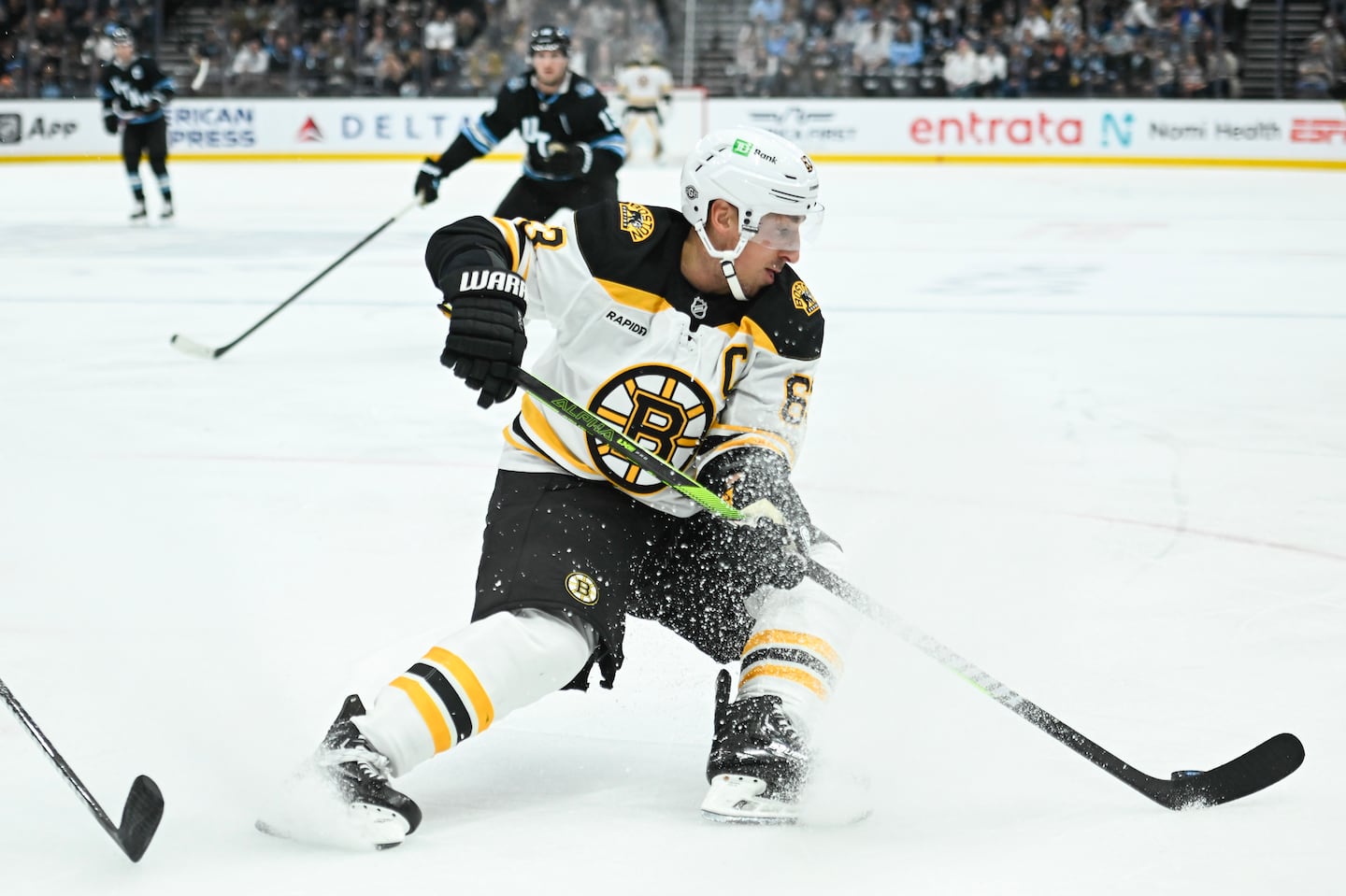 After scoring his first goal of the season Saturday in overtime, Brad Marchand denied a report that he was close to signing a three-year contract extension.