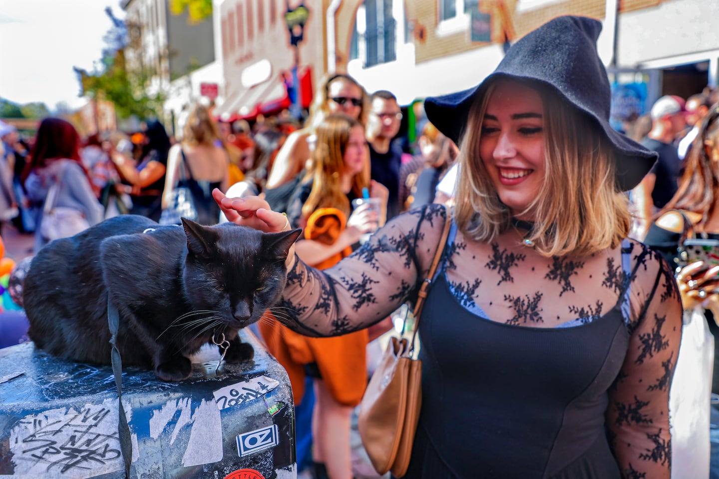 Halloween festivities in downtown Salem earlier this month.