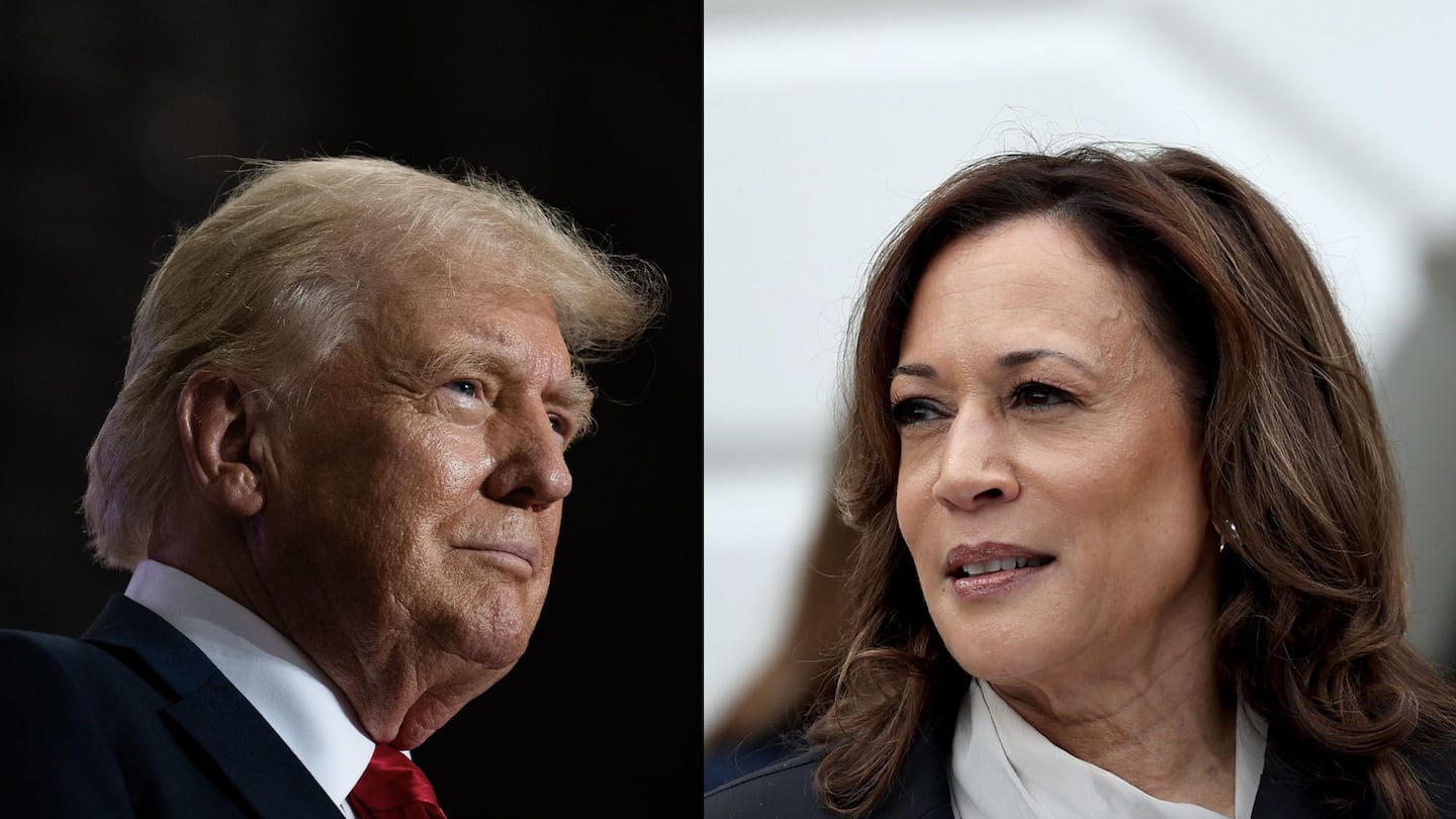 Donald Trump and Kamala Harris.