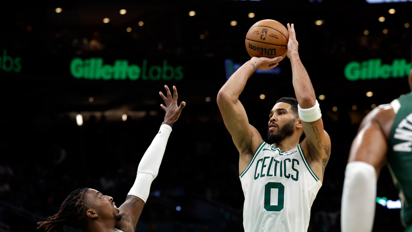 It's evident that Jayson Tatum worked on his shot during the offseason, as he's making 3-pointers at a 41.9 percent clip.