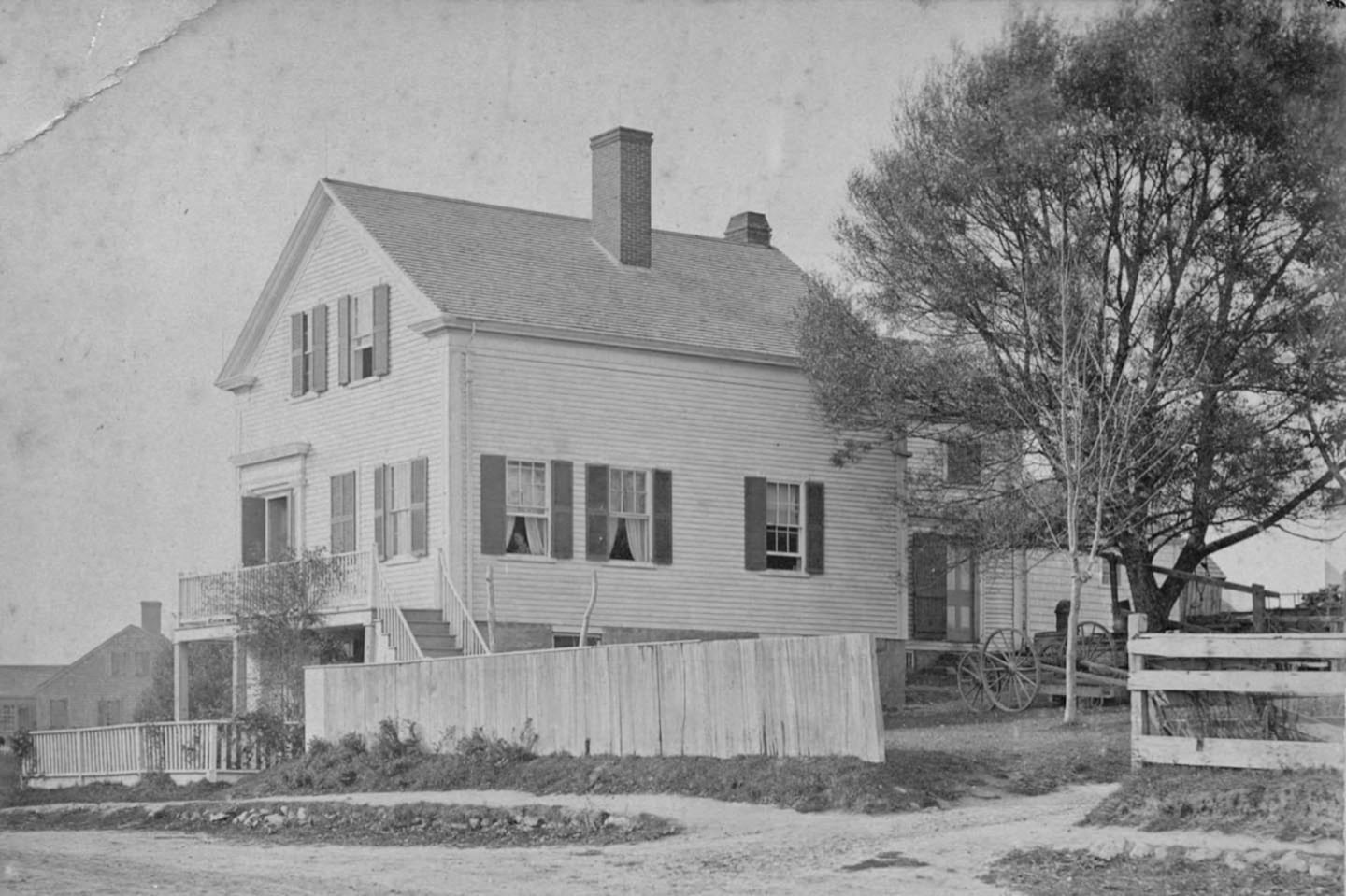 The Captain Davis House, which has been the home of WCAI in Woods Hole for 25 years, seen in the 1880s.