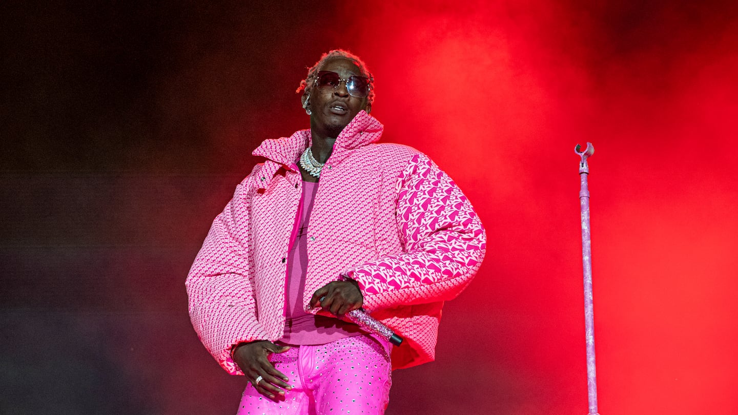 Young Thug performs on day four of the Lollapalooza Music Festival on Aug. 1, 2021, at Grant Park in Chicago.