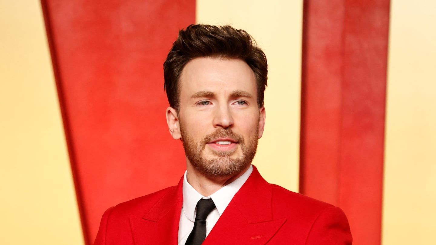 Chris Evans attended the Vanity Fair Oscars Party at the Wallis Annenberg Center for the Performing Arts in Beverly Hills, Calif., on March 10. The Massachusetts native assembled with his "Avengers" co-stars for a new video in support of the Harris campaign.