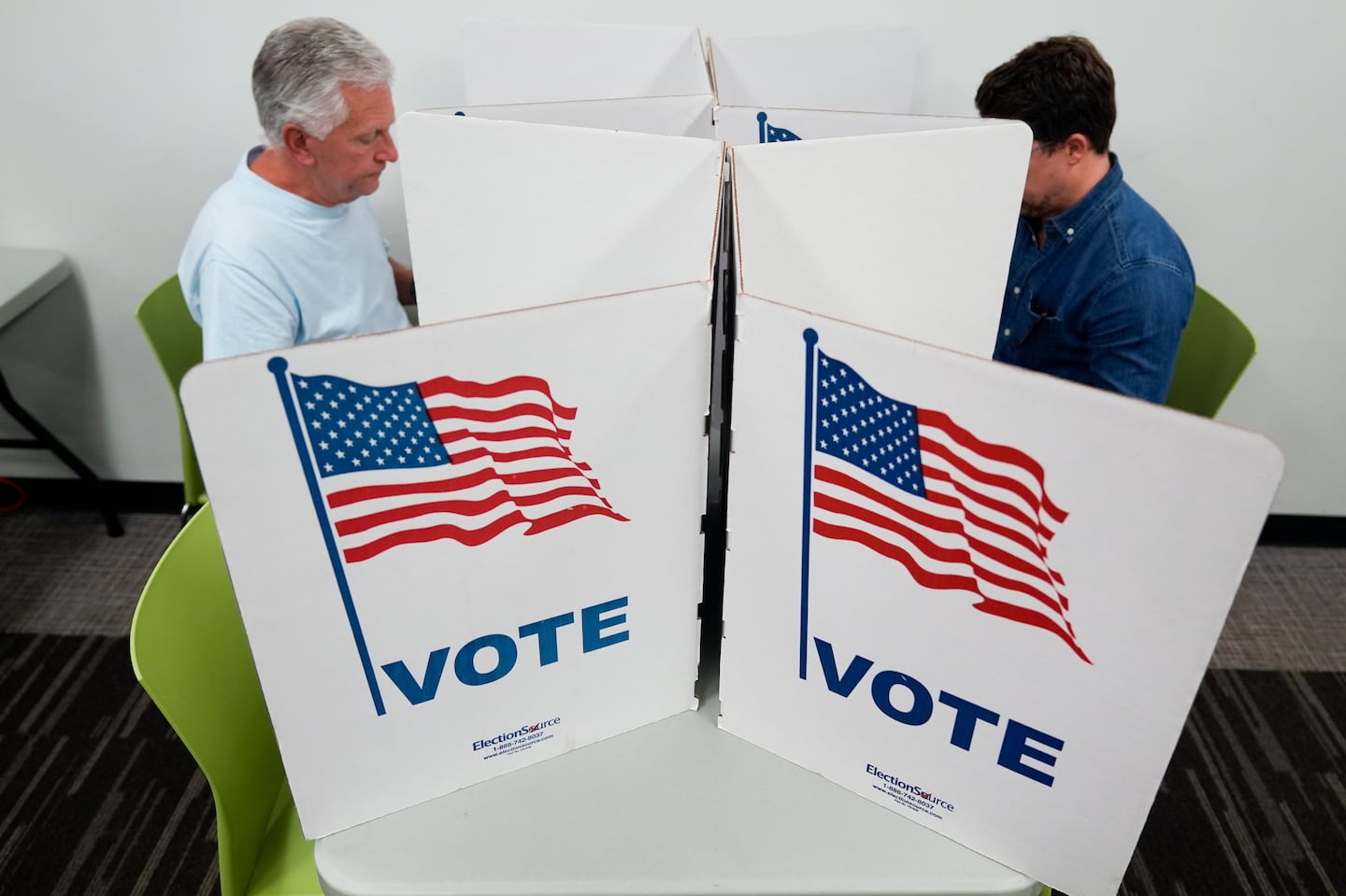 A polling place in Falls Church, Va., on Thursday.