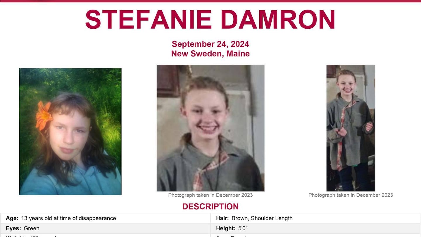 Stefanie Damron is described as standing 5 feet tall and weighing 150 pounds, with green eyes and shoulder-length brown hair.