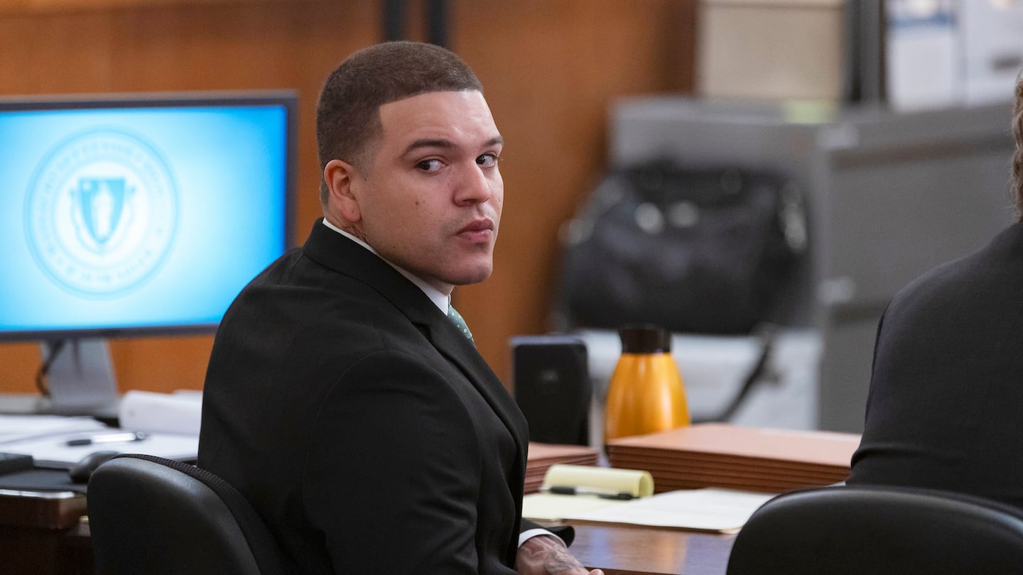 Josh Rivera as Aaron Hernandez.