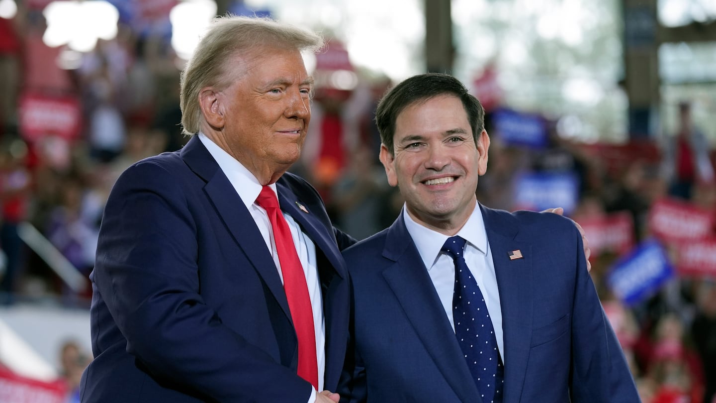 Donald Trump and Senator Marco Rubio.