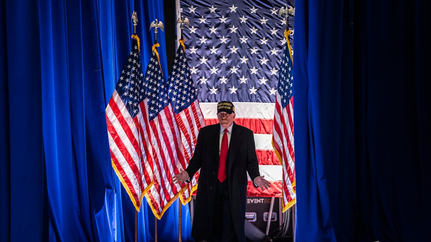 President-elect Donald Trump at a campaign rally in Macon, Georgia, on Sunday.