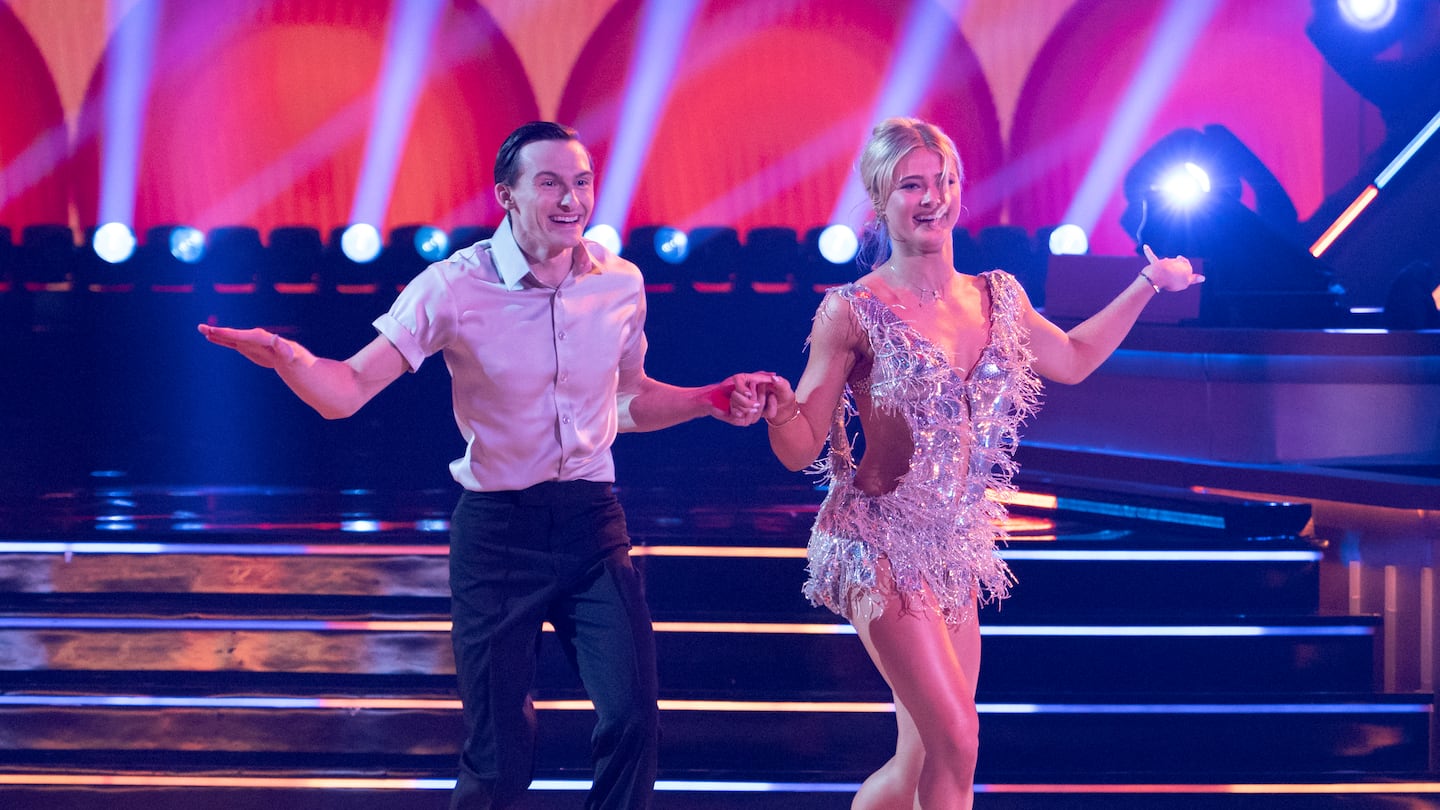 From left: Stephen Neodorscik and Rylee Arnold on Tuesday's episode of "Dancing with the Stars."