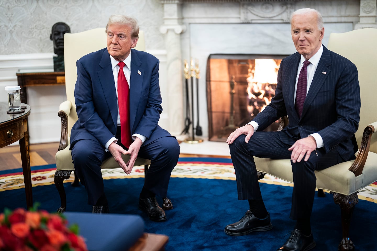 President  Biden met Wednesday with President-elect Donald Trump in the Oval Office.