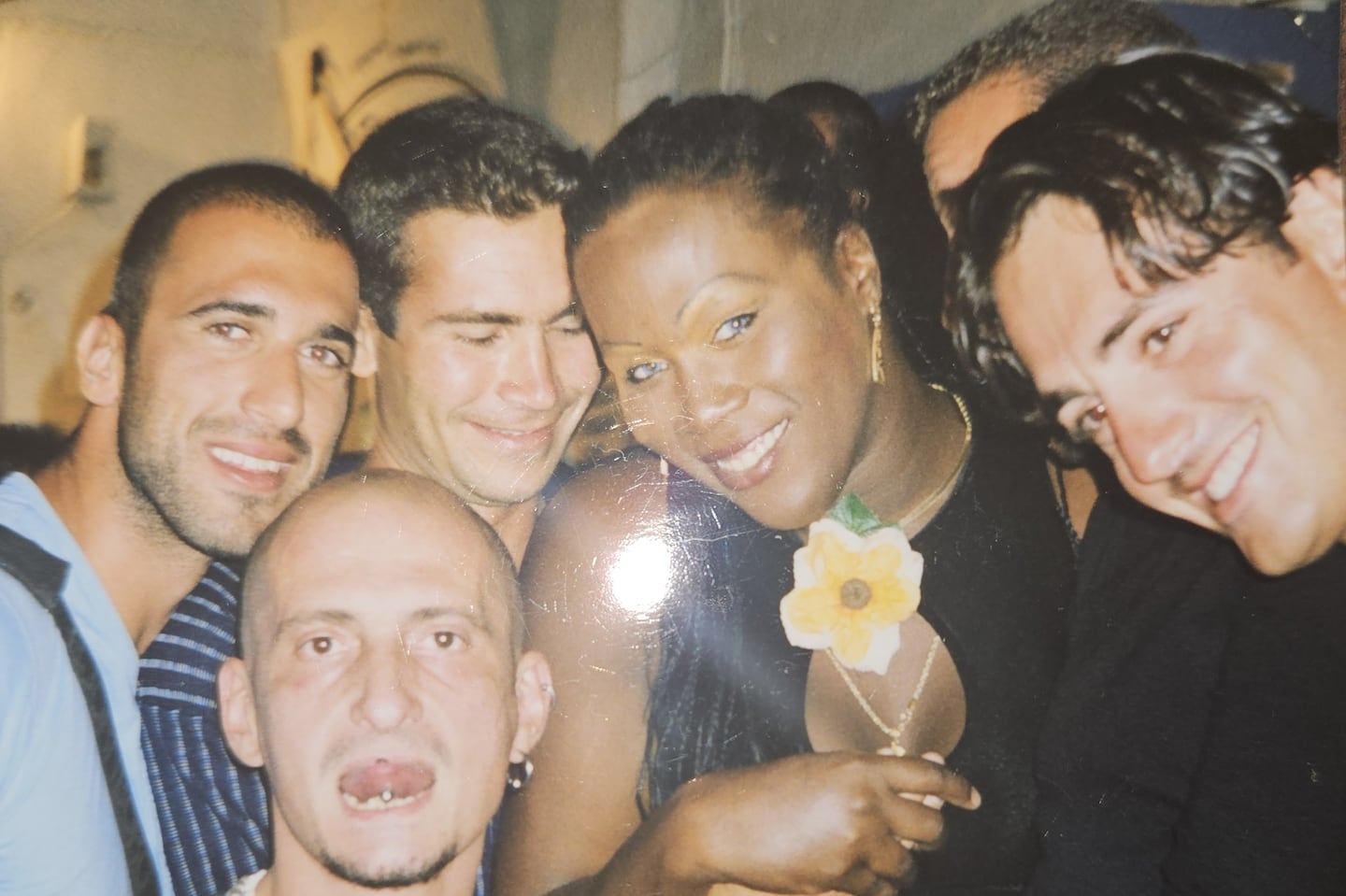 Rita Hester, center, pictured with friends in the 1990s.