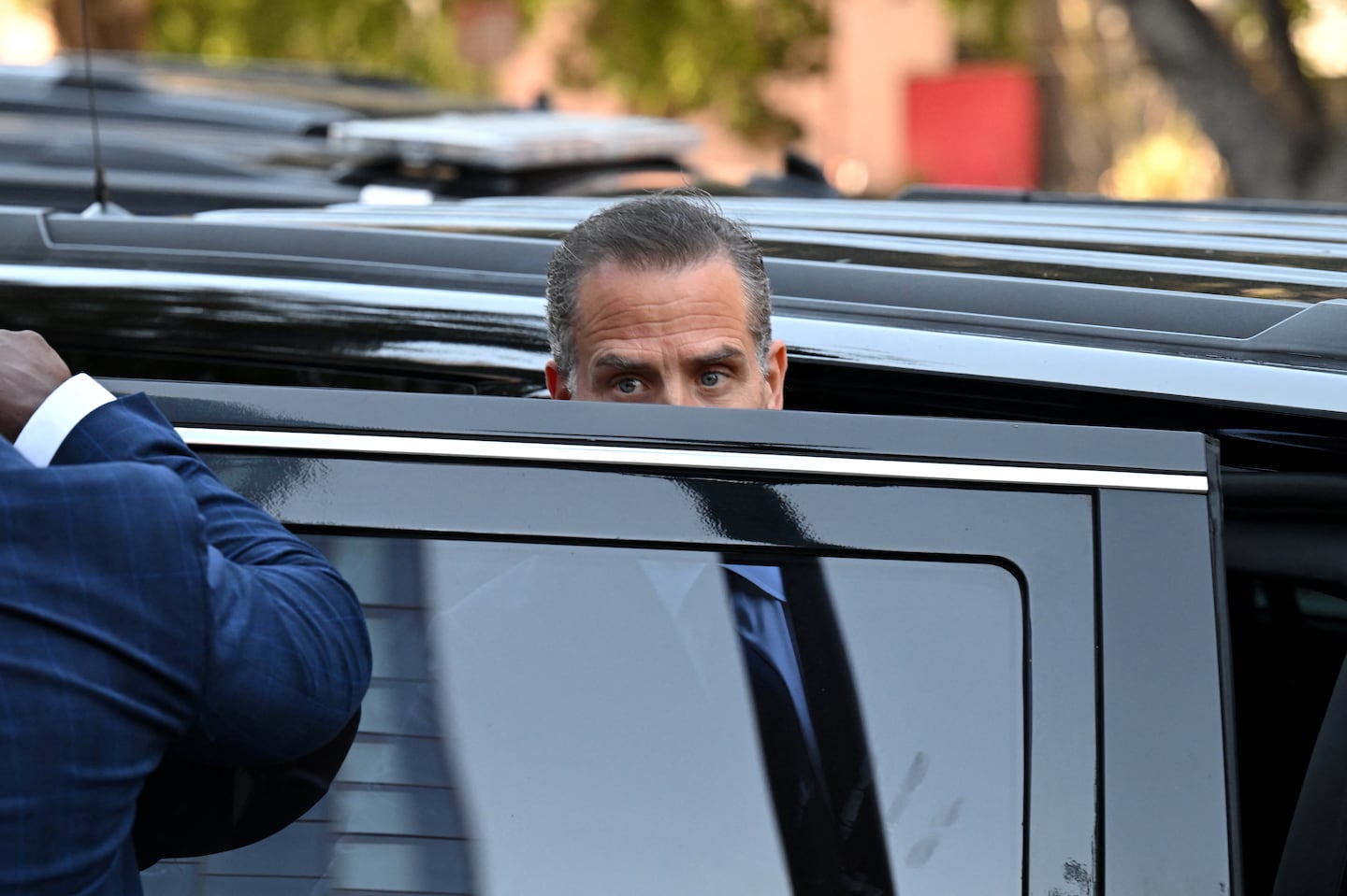 Hunter Biden after leaving court during his trial on tax evasion charges in Los Angeles in September.