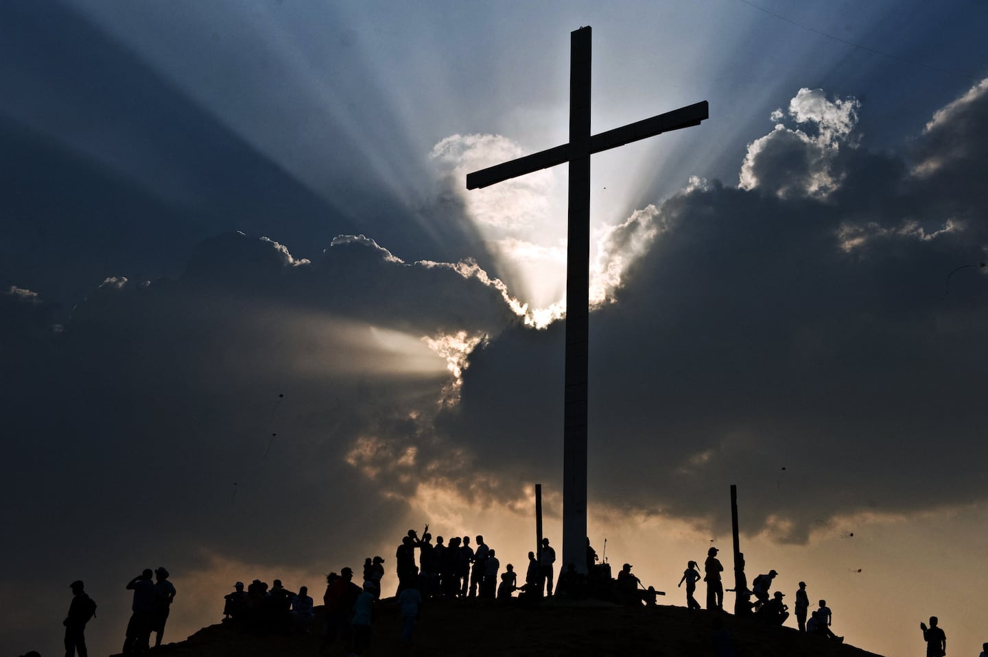 A ceremony recalling the crucifixion in Caracas, Venezuela, in 2010.