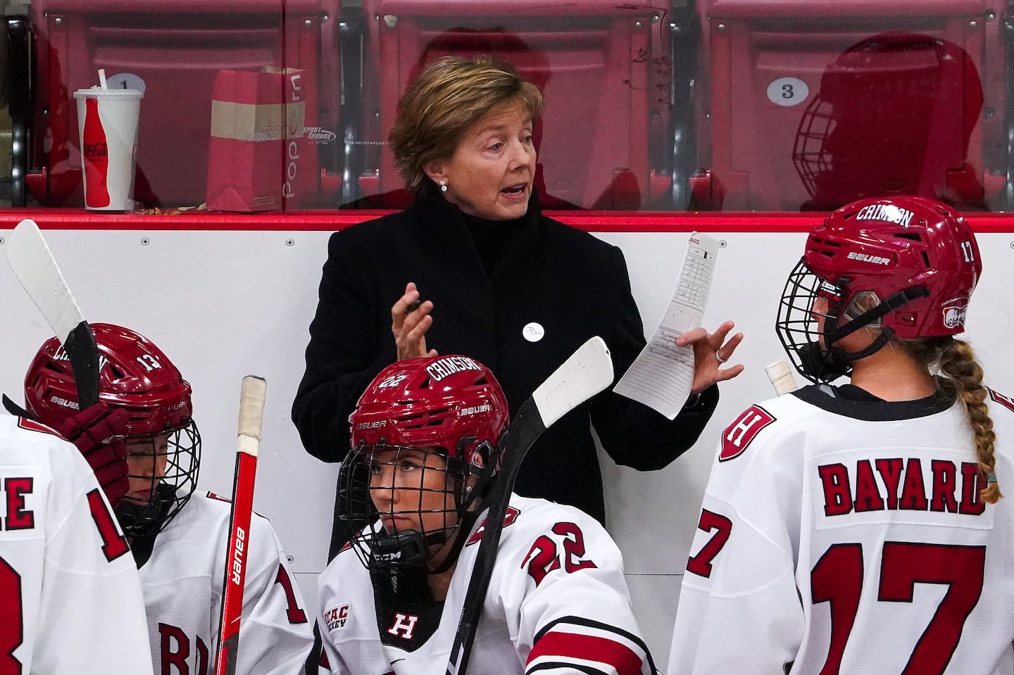 Katey Stone coached 29 seasons at Harvard.