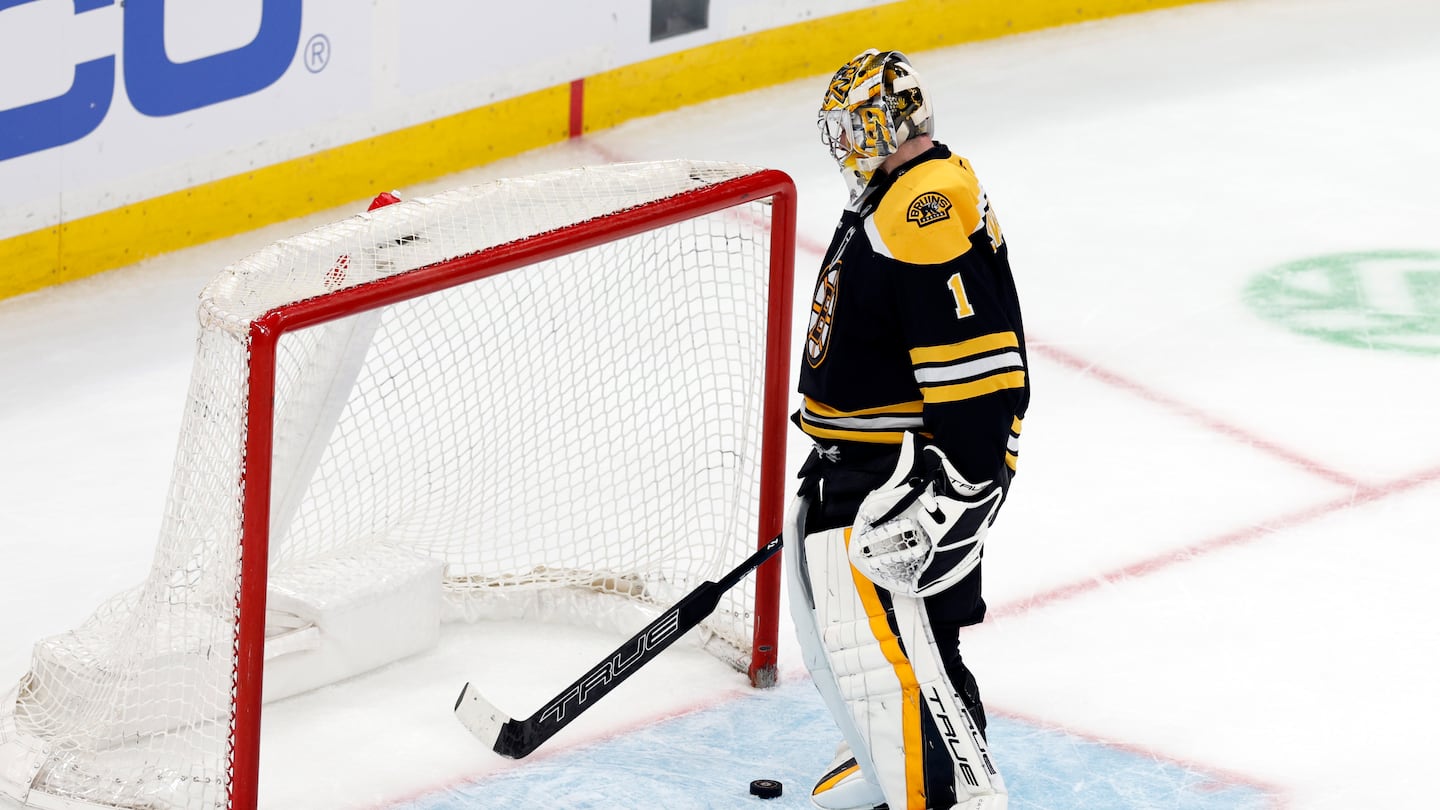 Jeremy Swayman had a second straight rough start, allowing five goals in the Bruins' loss to the Blue Jackets on Monday night.