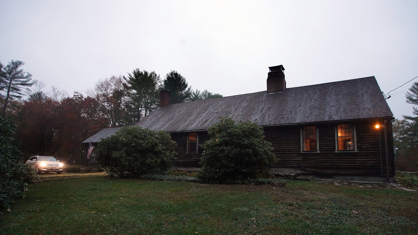 "The Conjuring House," in Harrisville, R.I., a 3,100-square-foot farmhouse and 8-acre property made famous by the movie series that began in 2013, as seen in October 2020.